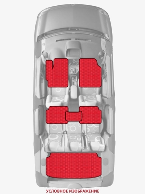 ЭВА коврики «Queen Lux» комплект для Porsche Panamera